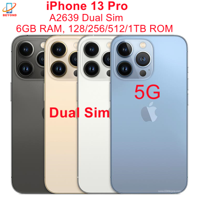 95% New Original Dual Sim Apple iPhone 13 Pro 128/256/512GB ROM 6.1″ Genuine Super Retina XDR OLED Unlocked A15 IOS Face ID NFC