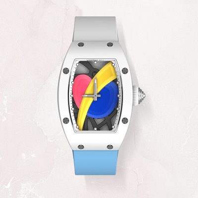 CRONUSART Ceramics Case Women’s Mechanical Watches Love Rainbow Elements Sapphire Crystal Glass Waterproof Women Wristwatch