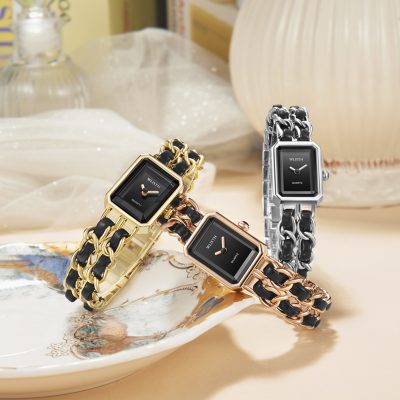 Fashionable Quartz Wrist Watches For Women Link Watchband