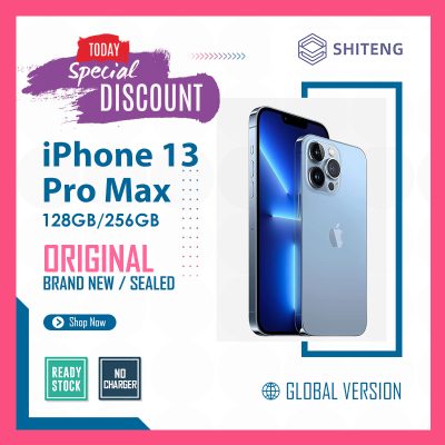 Original Apple iPhone 13 Pro Max 128GB 256GB ROM Brand New Cellphone 6.7″ Super Retina XDR OLED Unlocked A15 IOS Face ID NFC 5G