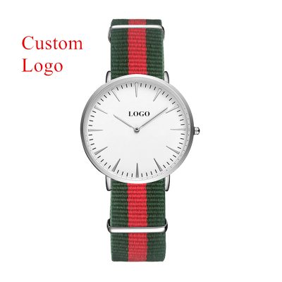 Watch Women Nylon Band Custom Logo Watches Ladies Thin Case Make Your Own Design OEM Watch Personalized