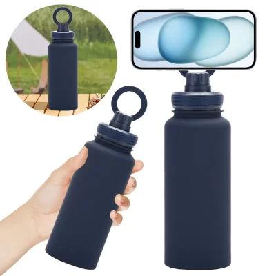 Insulated Water Bottle with Phone Mount